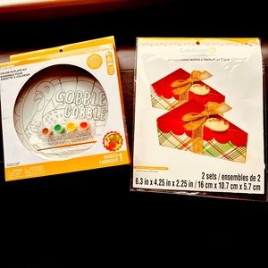 Creatology Thanksgiving craft plate and celebrate pie boxes